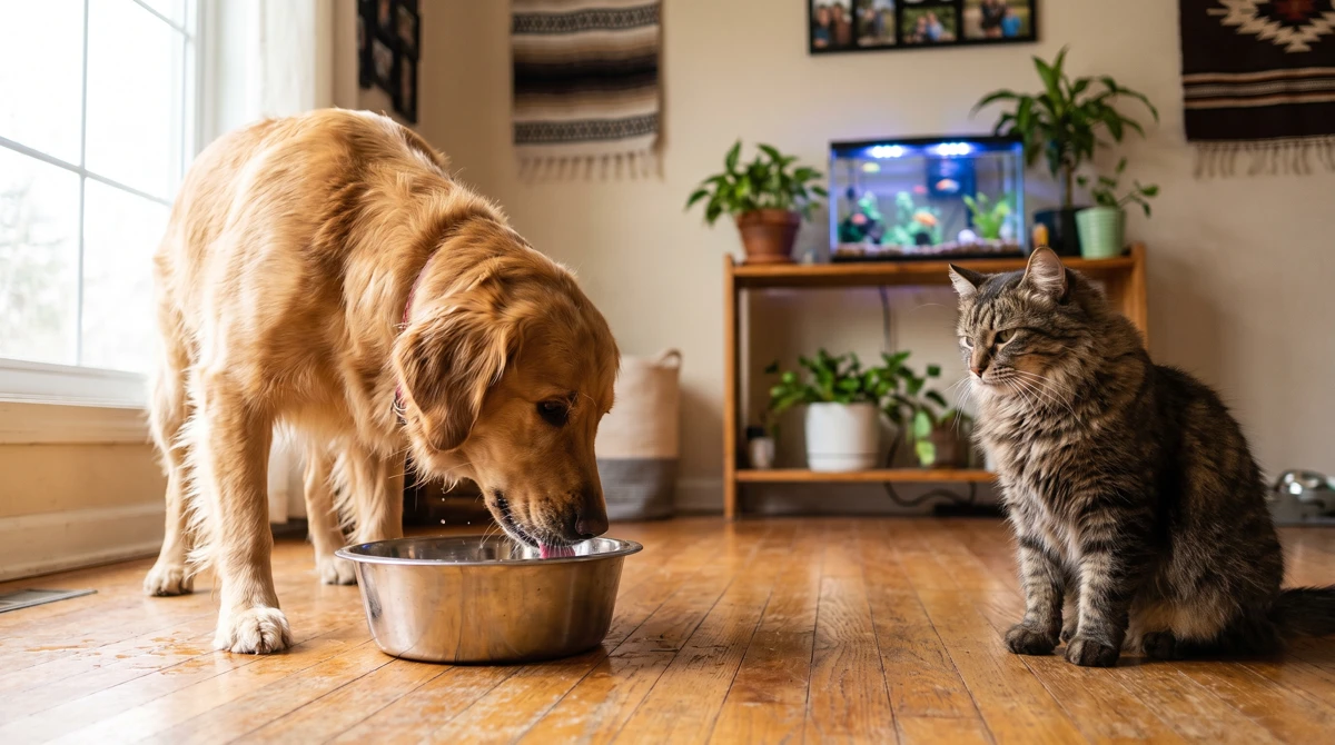 Agua del grifo y tus mascotas: lo que perros, gatos y peces necesitan (y lo que los enferma)